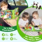 Richtots Premium Busy Book for Toddlers 1-3: Busy Board for 1 Year Old Montessori Toys, Quiet Books Toddler Activity Board, Educational Sensory Toys Birthday Gift for Girls Boys, Travel Toy for Toddlers 2-4 Plane Car - Image 4