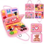 Richtots premium Montessori Busy Book for Toddlers, Educational Travel Toy to Develop Fine Motor Skills, Sensory Busy Book for 1-6 Year Old Boys & Girls, Multicolor - Image 2