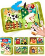 Richtots premium Montessori Busy Book for Toddlers 1-3 Years | Farm Theme Felt Sensory Activity Book for Kids | Fine Motor Skills, Learning & Travel Toy | Educational Gift for Boys & Girls - Image 3