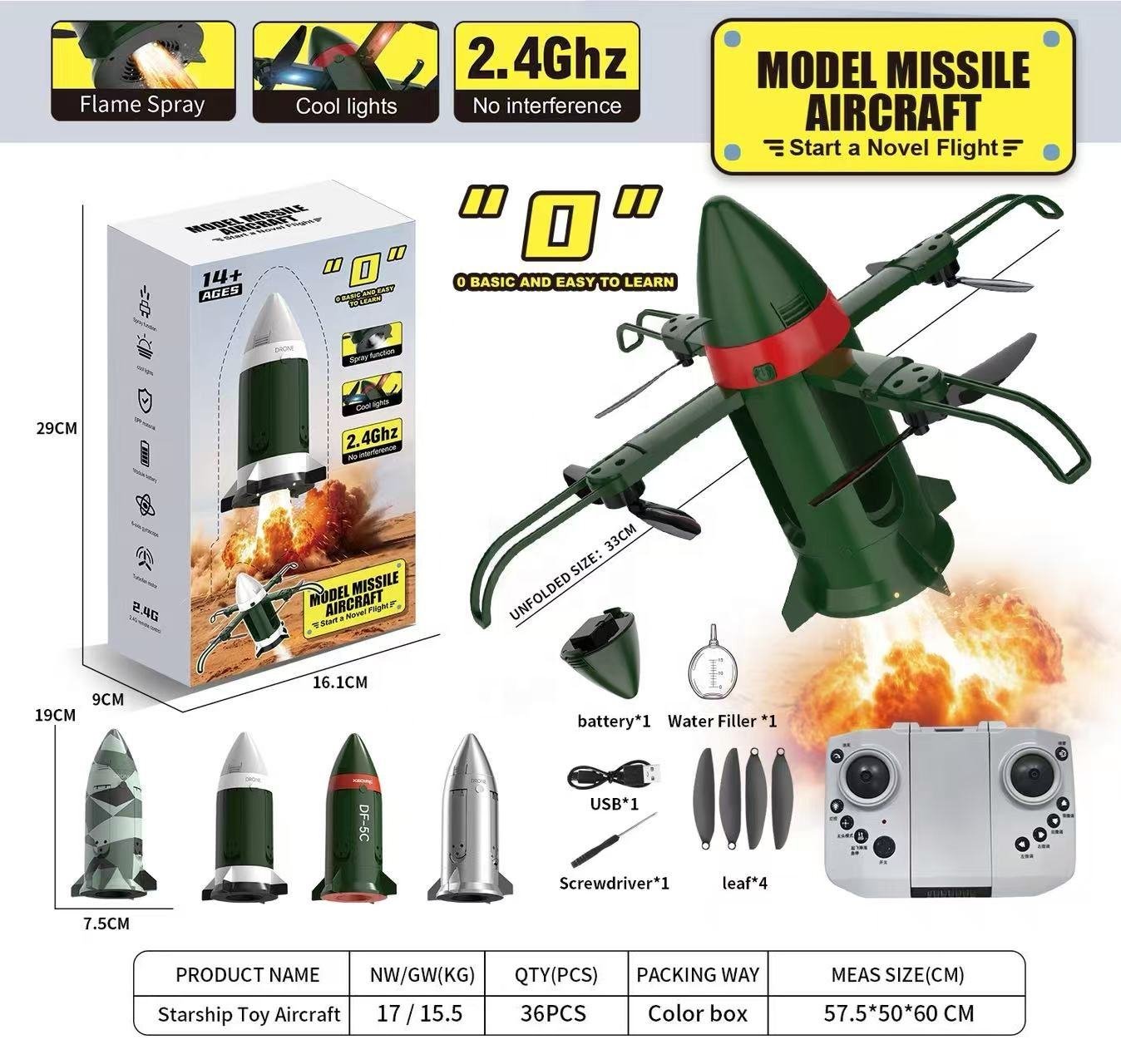 Hd4701e1629e845e98660e40ac003aaedJ Richtots Premium Remote control flying missile - Image 1