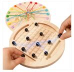 Richtots 2-in-1 Magnetic Chess & Rope Puzzle Wooden Educational Toy for Kids 3+ Years - Image 5