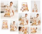 Richtots Premium Wooden baby walker with multiple activities - Image 3