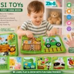 Richtots Premium Busy Book for Toddlers 1-3: Busy Board for 1 Year Old Montessori Toys, Quiet Books Toddler Activity Board, Educational Sensory Toys Birthday Gift for Girls Boys, Travel Toy for Toddlers 2-4 Plane Car