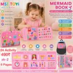Richtots premium Montessori Busy Book for Toddlers, Educational Travel Toy to Develop Fine Motor Skills, Sensory Busy Book for 1-6 Year Old Boys & Girls, Multicolor