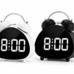 Premium Electronic Led Alarm Digital Alarm Clock Tabletop Clock for Indoor Kids Room White | Alarm Clocks | Clocks | Home Dacor| Home & Garden Black/White