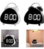 Premium Electronic Led Alarm Digital Alarm Clock Tabletop Clock for Indoor Kids Room White | Alarm Clocks | Clocks | Home Dacor| Home & Garden Black/White - Image 4