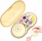 Premium Child Nail Filer Electric Gentle Care Grinder Clippers Grooming Kit Set Infant Nail Trimmer Electric Care Set Clippers Storage Case Grinding for Tot Kids Adults Toenails Fingernails Home