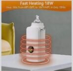 Premium Portable Baby Bottle Warmer with Digital Display, Rechargeable Milk Warmer & Food Heater, Fast Heating & Thawing, BPA-Free, Travel Friendly Bottle Heater for Breast Milk & Formula - Image 7