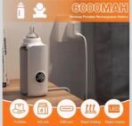 Premium Portable Baby Bottle Warmer with Digital Display, Rechargeable Milk Warmer & Food Heater, Fast Heating & Thawing, BPA-Free, Travel Friendly Bottle Heater for Breast Milk & Formula - Image 4