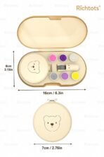 Premium Child Nail Filer Electric Gentle Care Grinder Clippers Grooming Kit Set Infant Nail Trimmer Electric Care Set Clippers Storage Case Grinding for Tot Kids Adults Toenails Fingernails Home - Image 5