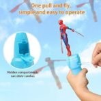 Richtots Premium Sider- Flying Action Figure Toy, Pull String Launcher, Outdoor Flying Herro for Kids - Image 4