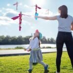 Richtots Premium Sider- Flying Action Figure Toy, Pull String Launcher, Outdoor Flying Herro for Kids - Image 3