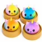 Richtots Premium Mystery Unicorn Dumpling Squishy Blind, Slow Rising Dumpling Squishy Toy, Soft Scented Stress Relief Squishies, Surprise Collectible Fidget Toy for Kids & Adults (Pack of-1)