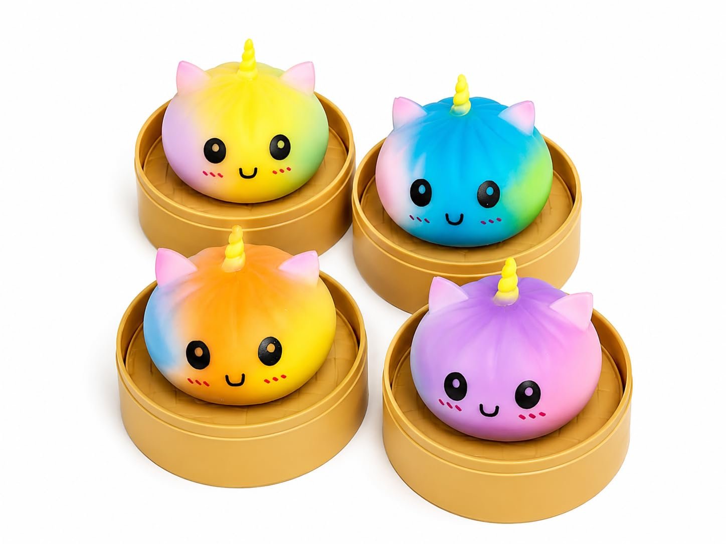Richtots Premium Mystery Unicorn Dumpling Squishy Blind, Slow Rising Dumpling Squishy Toy, Soft Scented Stress Relief Squishies, Surprise Collectible Fidget Toy for Kids & Adults (Pack of-1) - Image 1